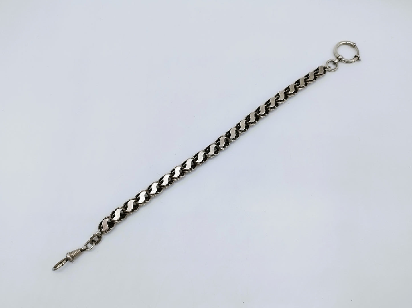 Silver watch chain, 835