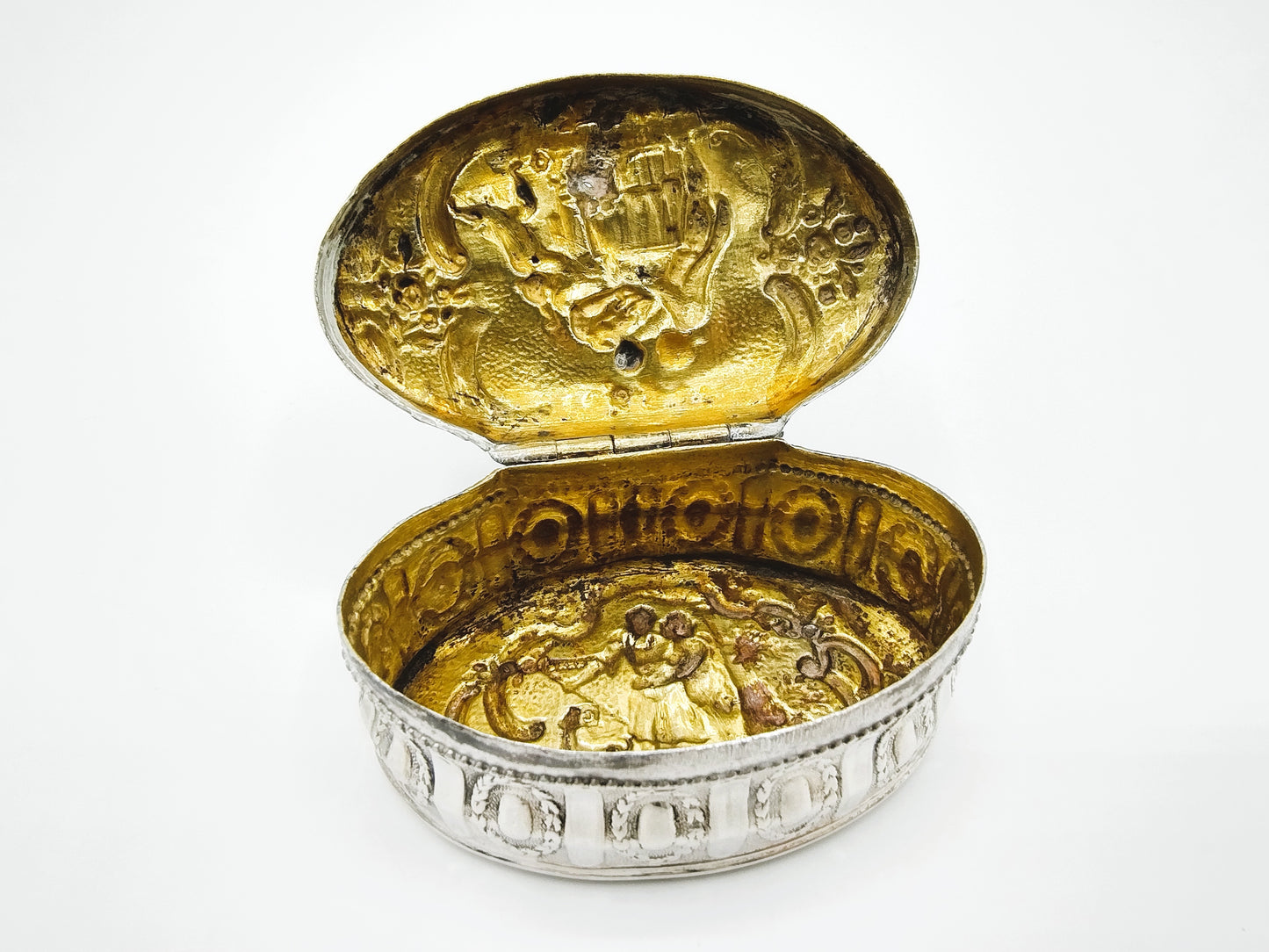 Zilveren snuifdoos, C. van Hoek, Amsterdam, 1802