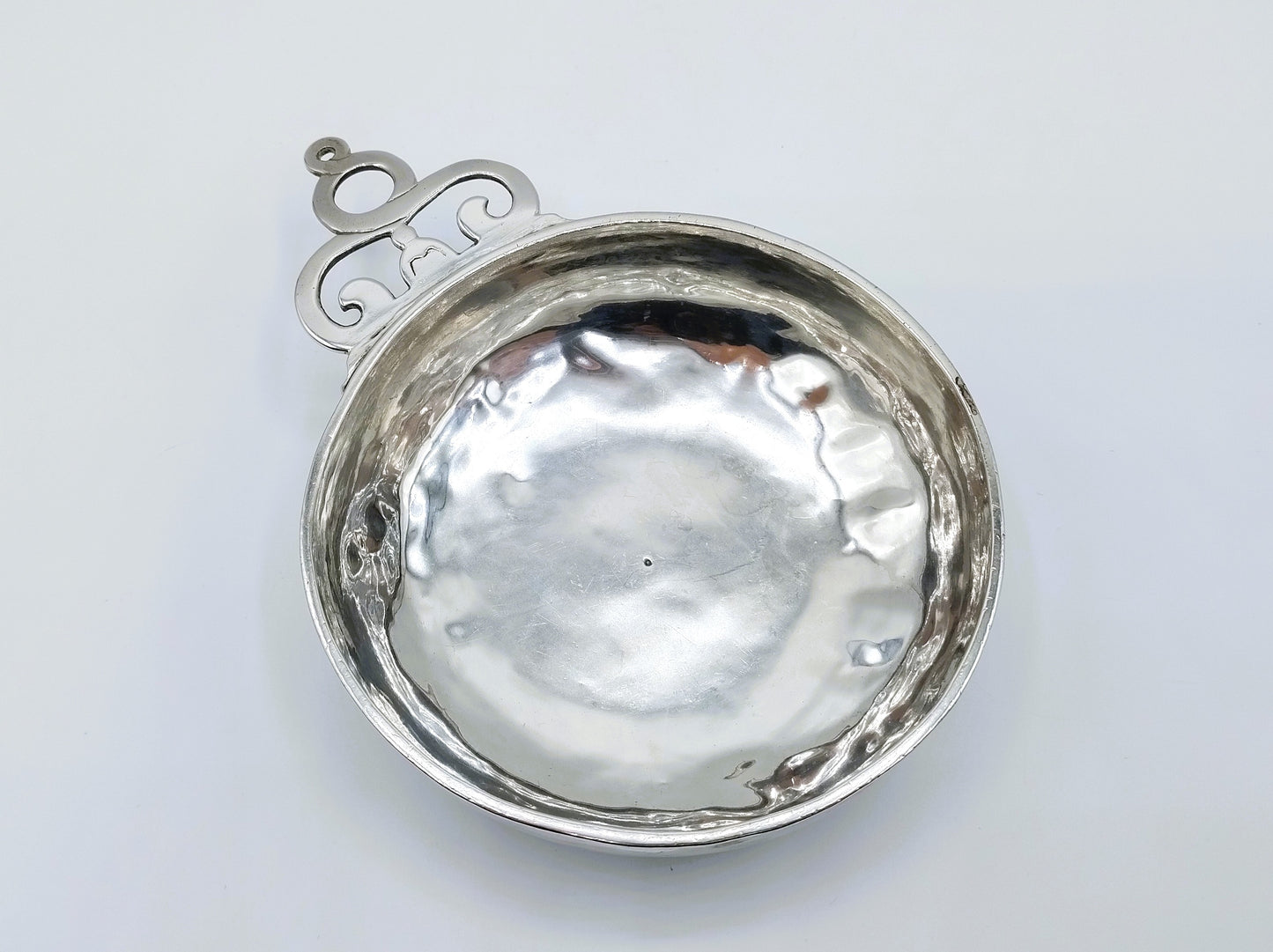 Silver tastevin or porridge bowl, Leeking, Wesel, Germany, 1733
