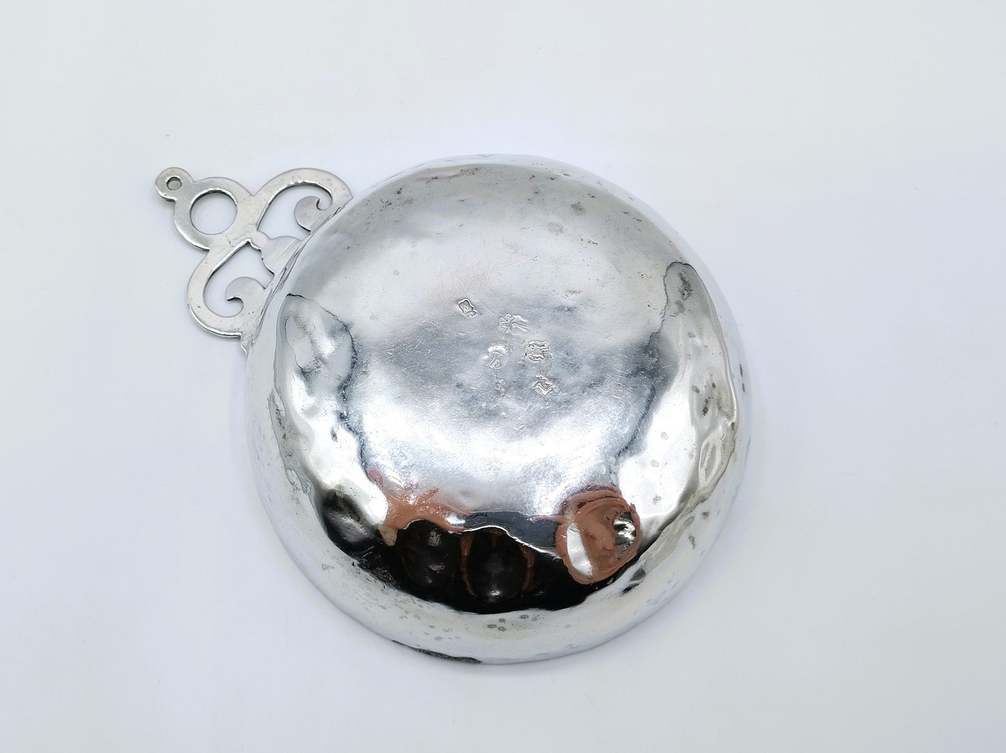 Silver tastevin or porridge bowl, Leeking, Wesel, Germany, 1733
