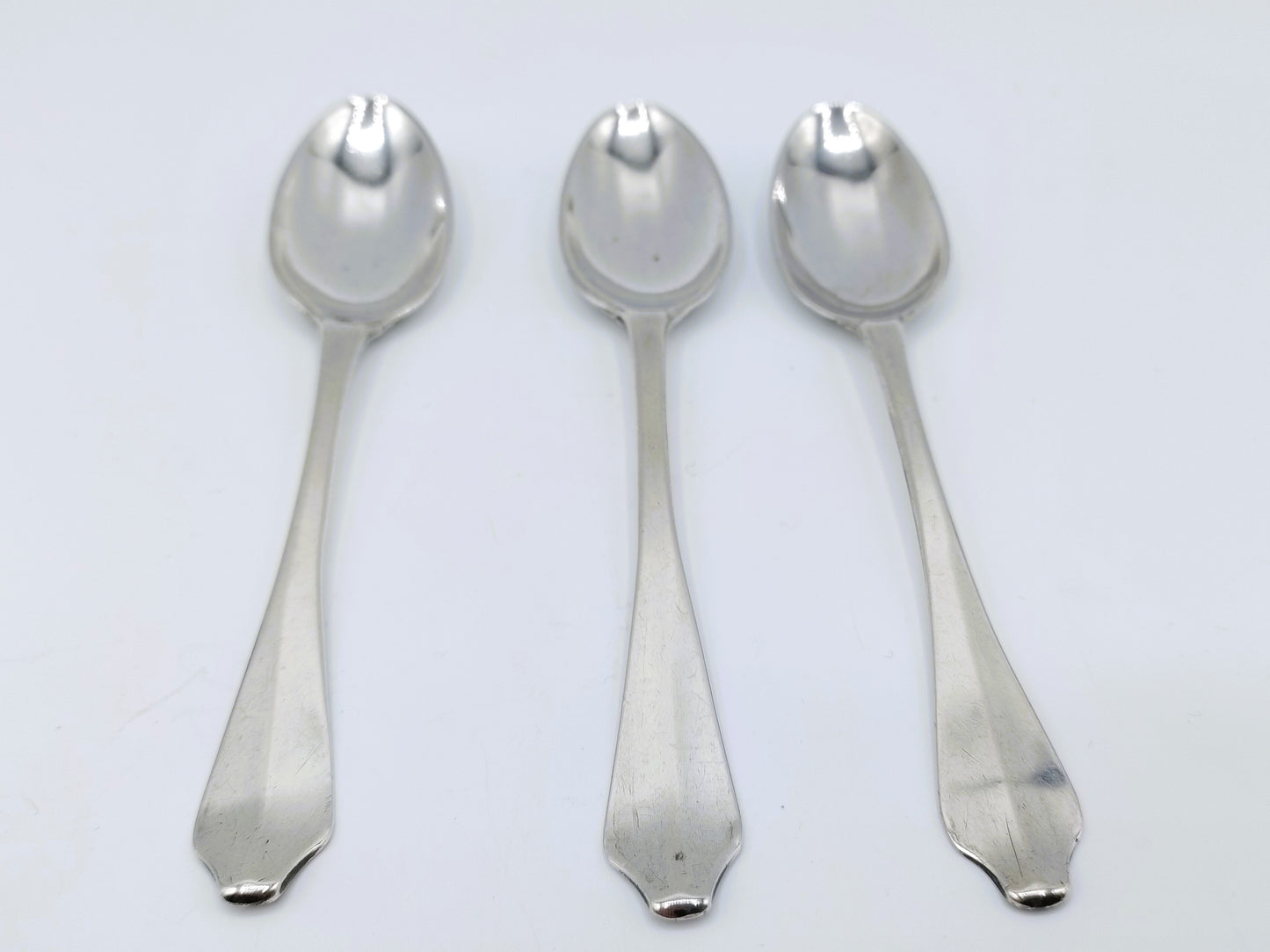 3 Silberne Teelöffel, u.a. H. van Laar, Rotterdam, 1785