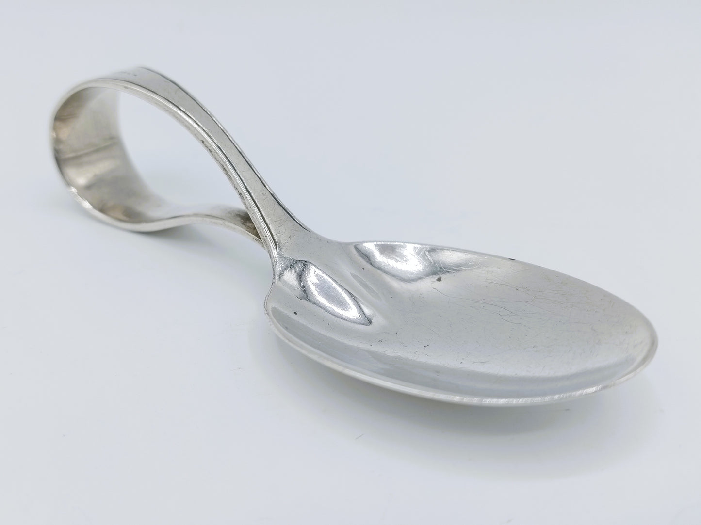 Silberner Amuse-Löffel oder Kinderlöffel, H. Molinet, Oosterhout, ca. 1820
