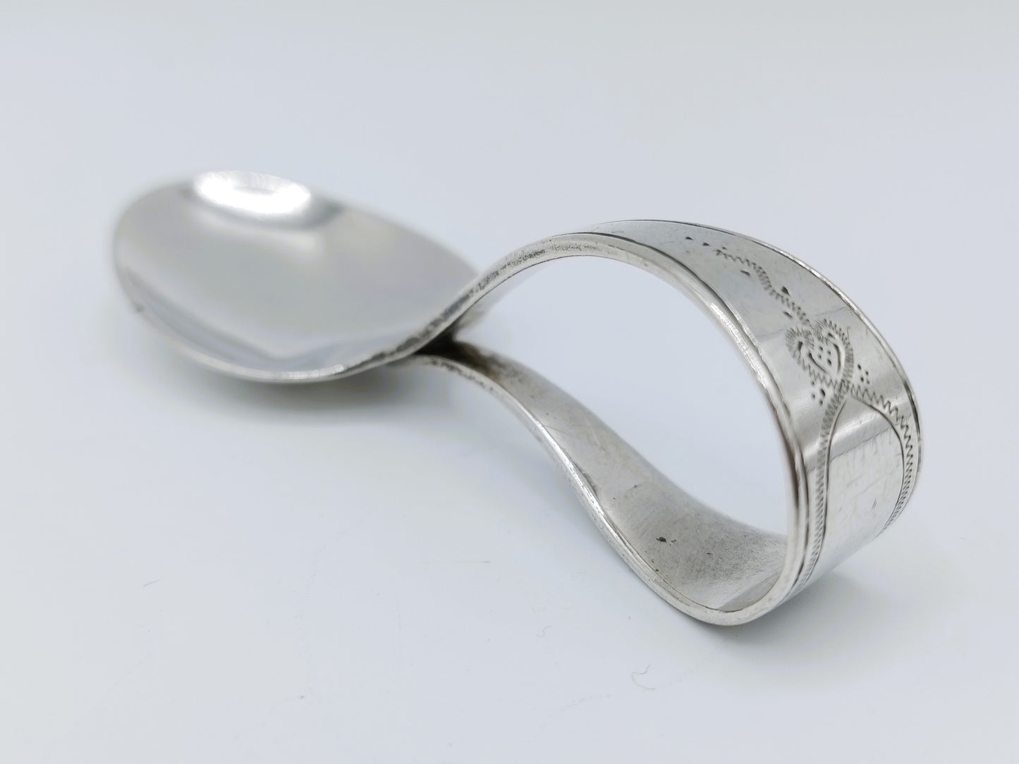 Silberner Amuse-Löffel oder Kinderlöffel, H. Molinet, Oosterhout, ca. 1820