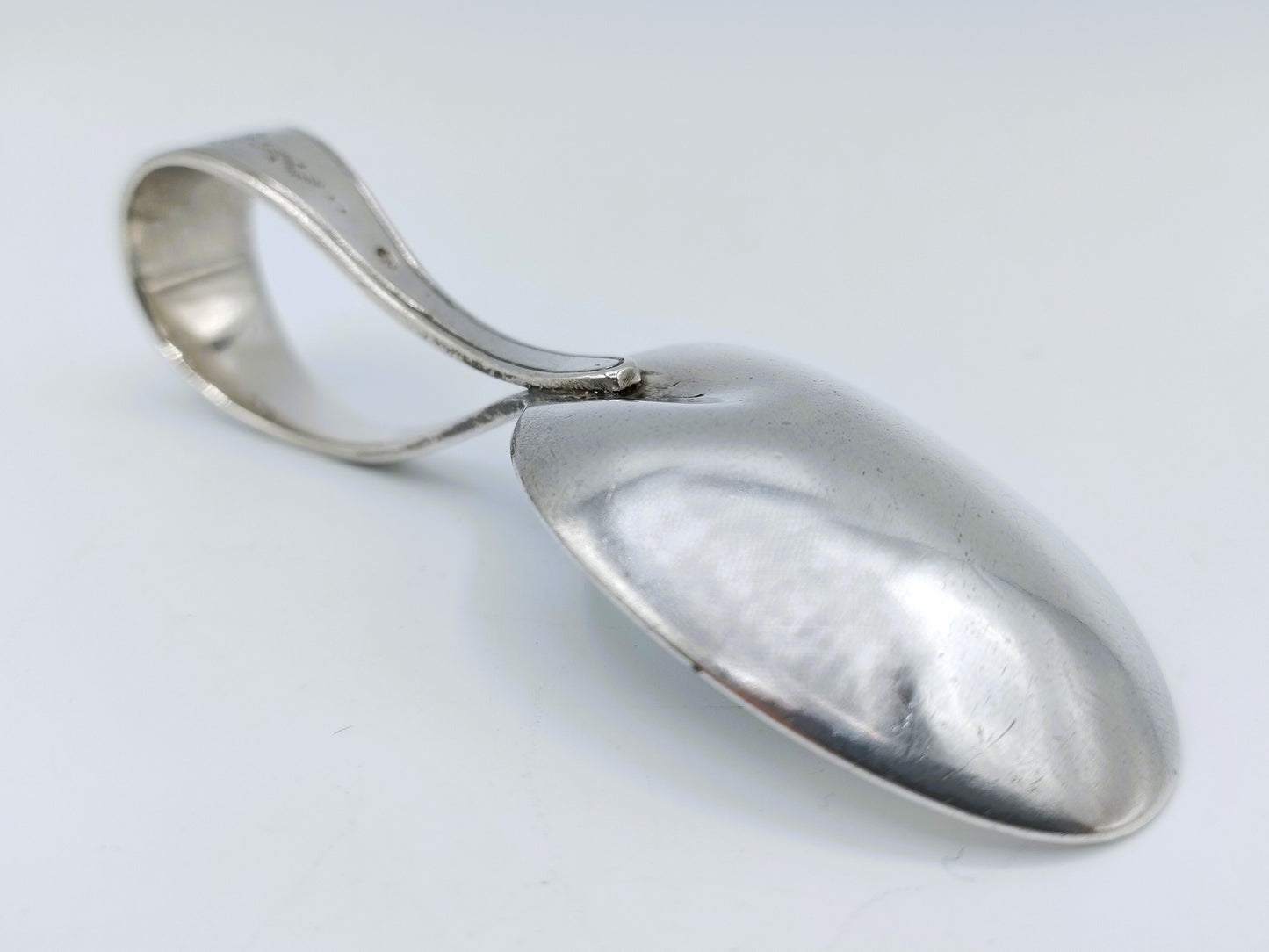 Silberner Amuse-Löffel oder Kinderlöffel, H. Molinet, Oosterhout, ca. 1820