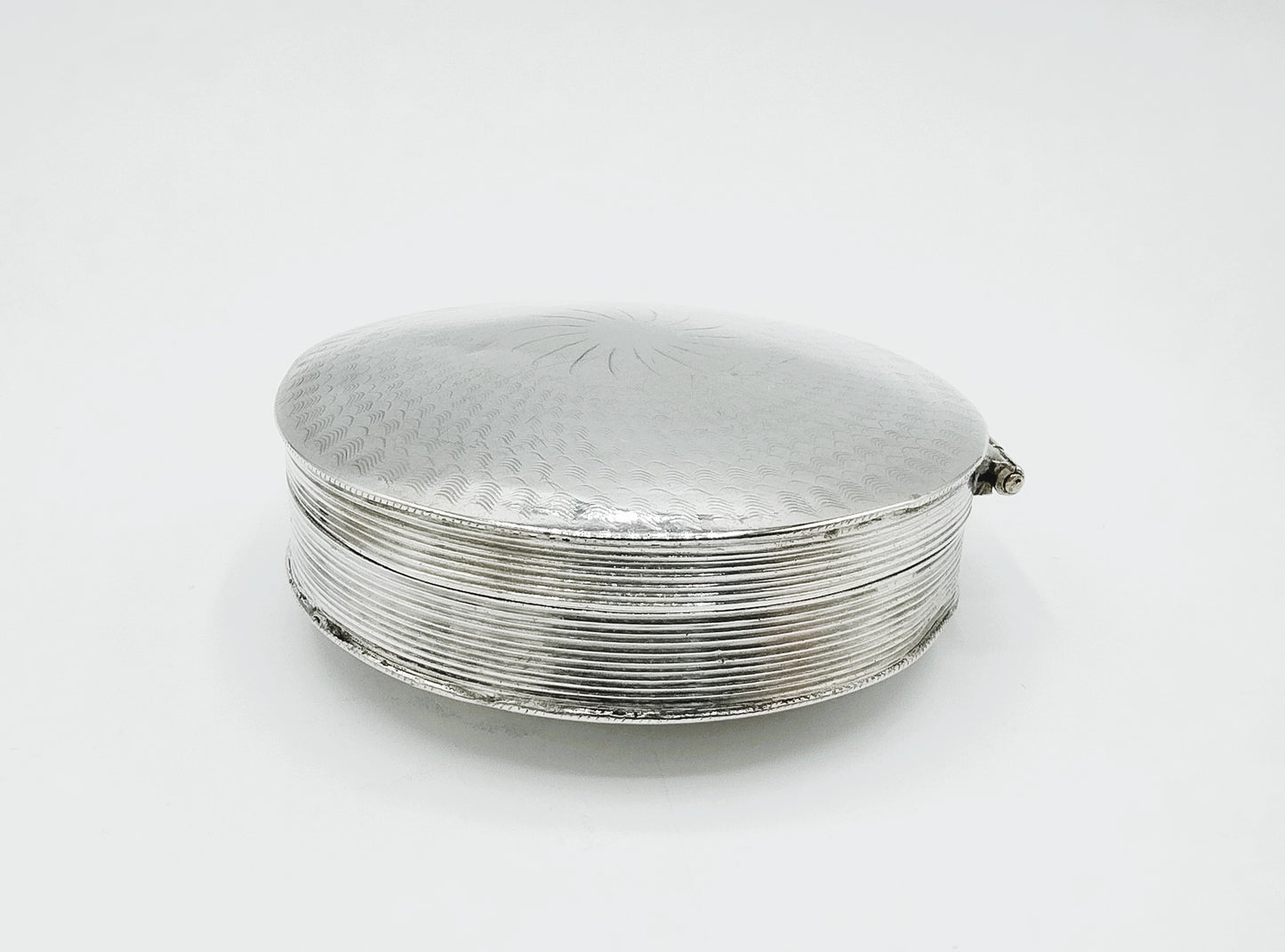 Silberne Pfefferminzdose, H. Ament, Joure, 1847