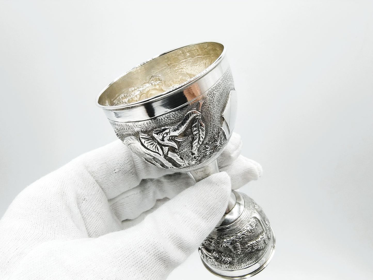 Silbernes Barmaß mit orientalischem Dekor, 925