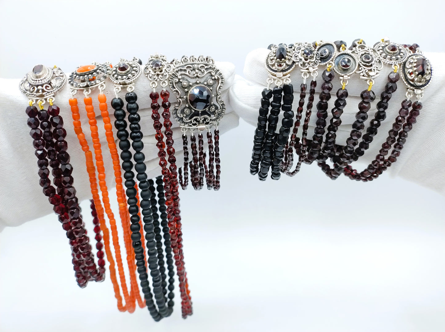 Gitten-Armband mit Silberverschluss, 19,5 cm