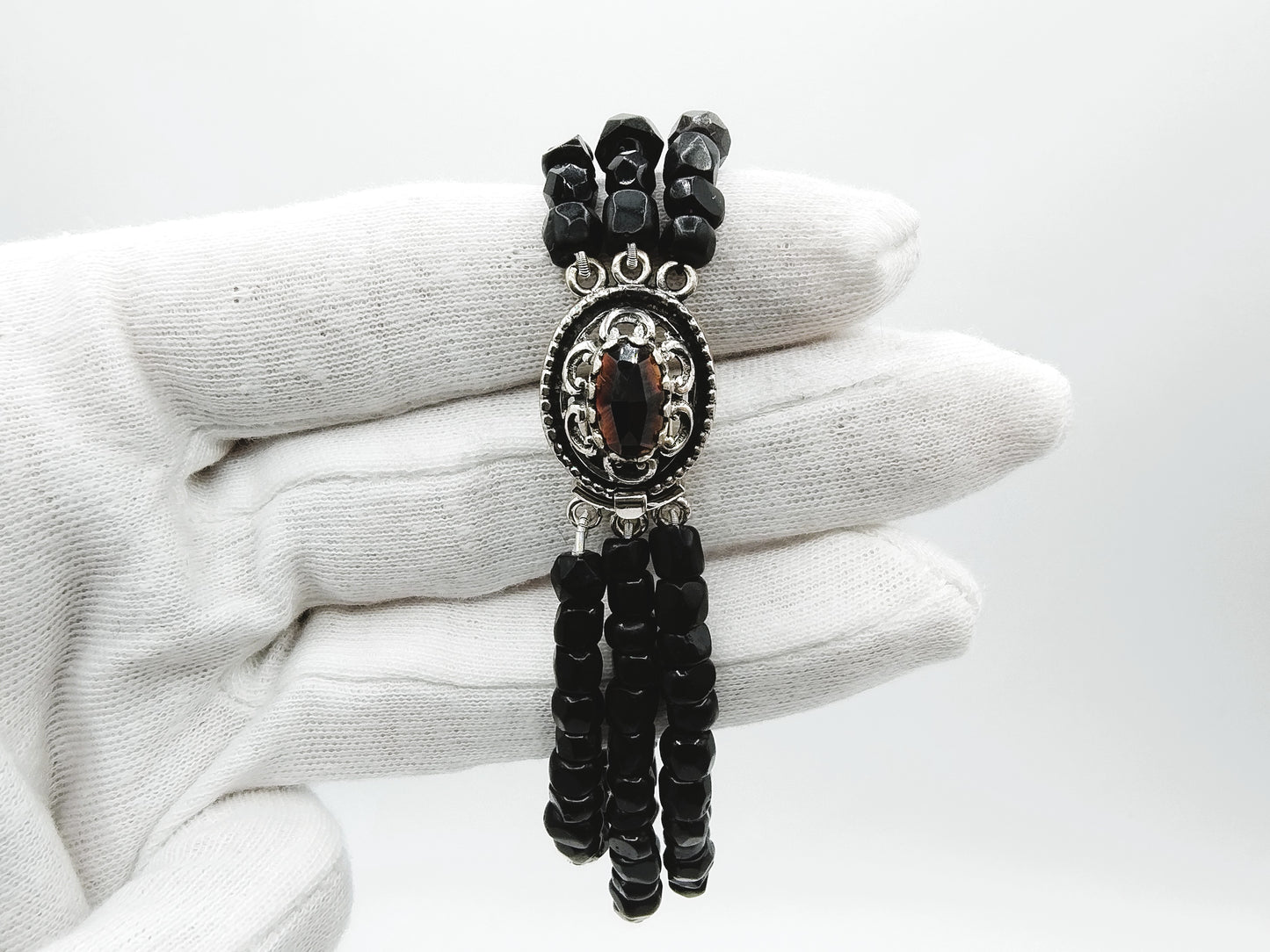 Gitten-Armband mit Silberverschluss, 19,5 cm
