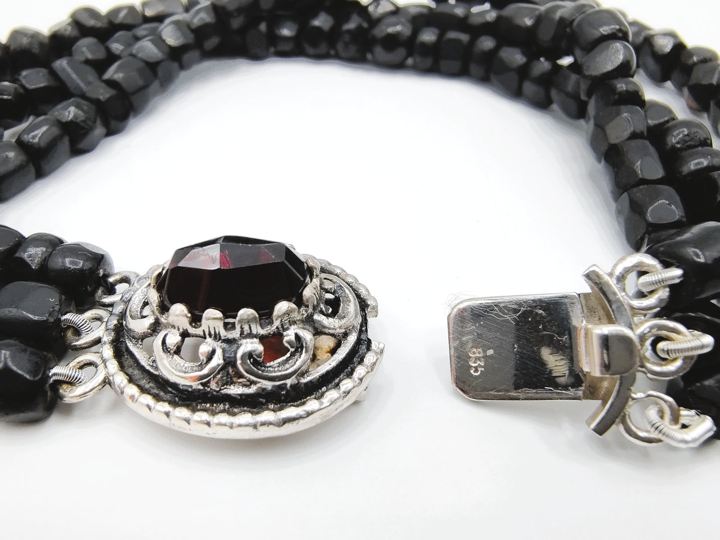Gitten-Armband mit Silberverschluss, 19,5 cm
