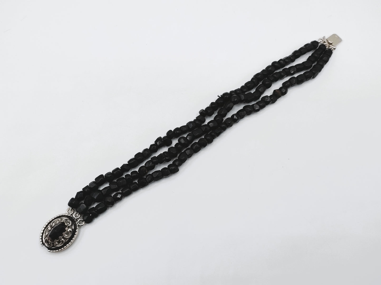 Gitten-Armband mit Silberverschluss, 19,5 cm