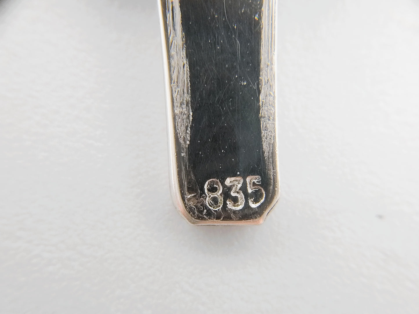 Granatarmband mit Silberverschluss, 20,5 cm