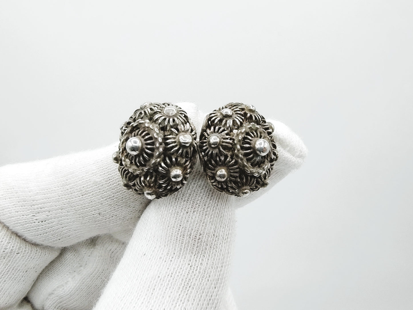 Silver throat buttons, Zeeland, 19th century