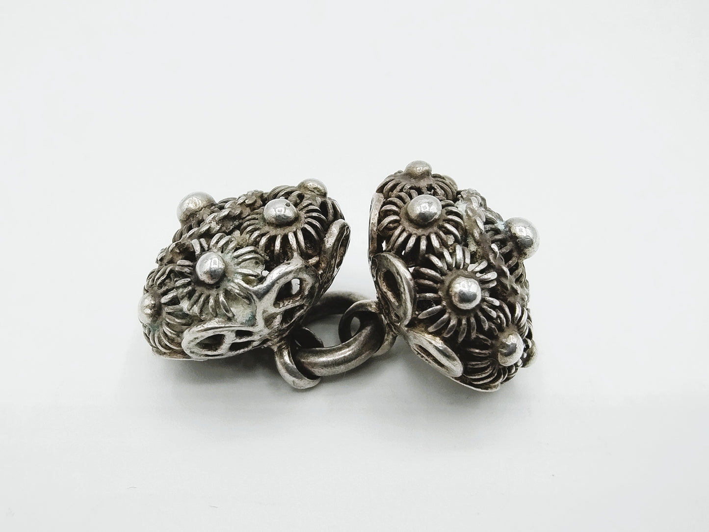 Silver throat buttons, Zeeland, 19th century