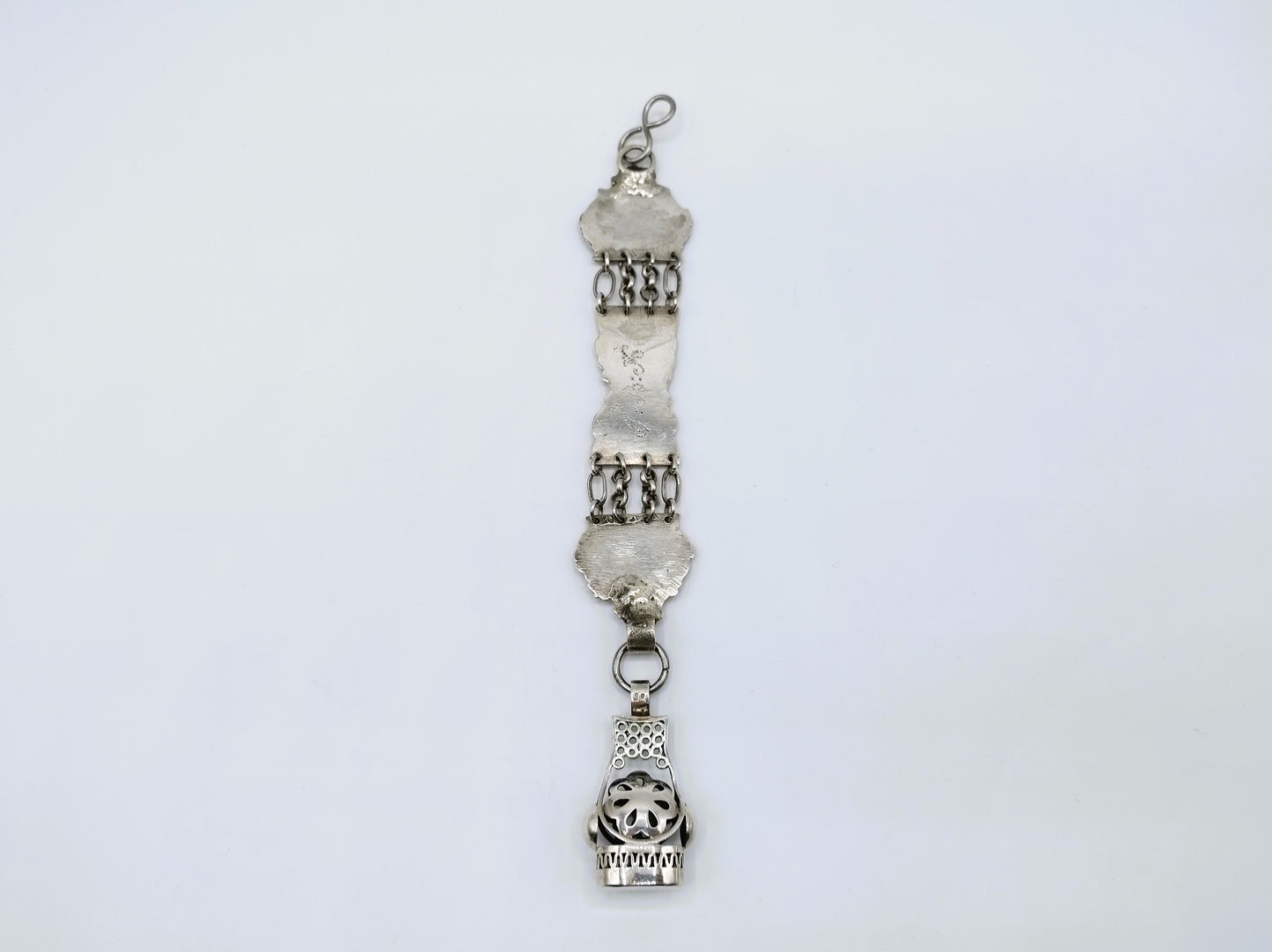 Zilveren heren chatelaine van bijbelslot, Zwolle, 1847