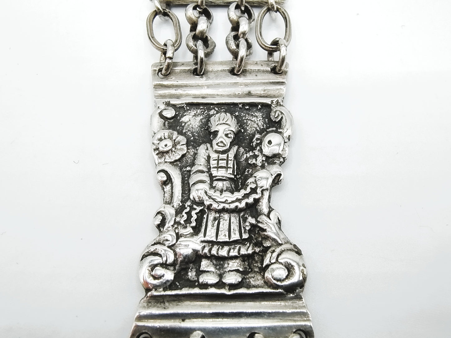 Zilveren heren chatelaine van bijbelslot, Zwolle, 1847