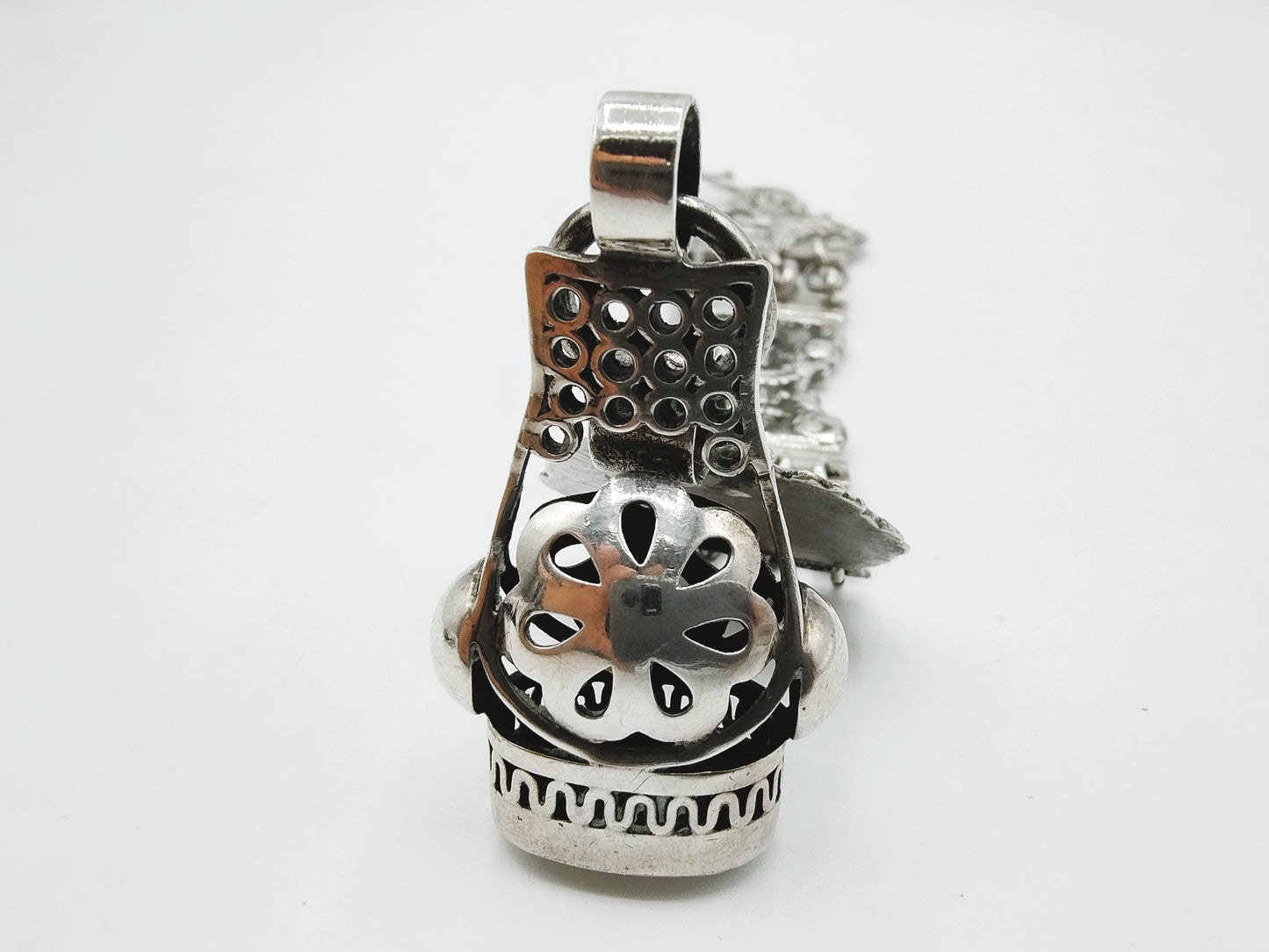 Zilveren heren chatelaine van bijbelslot, Zwolle, 1847