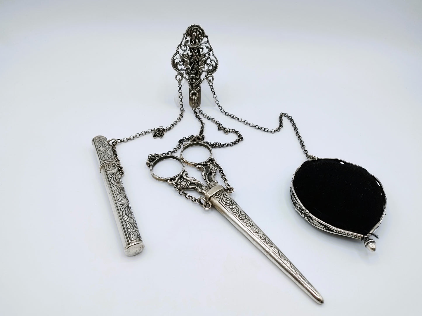 Zilveren Friese Chatelaine, J.H. van der Meulen & Zn, Joure, 1992