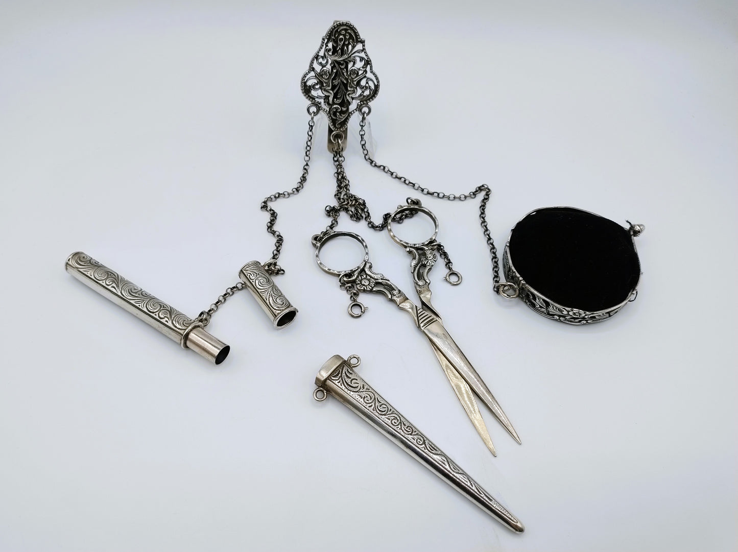 Zilveren Friese Chatelaine, J.H. van der Meulen & Zn, Joure, 1992