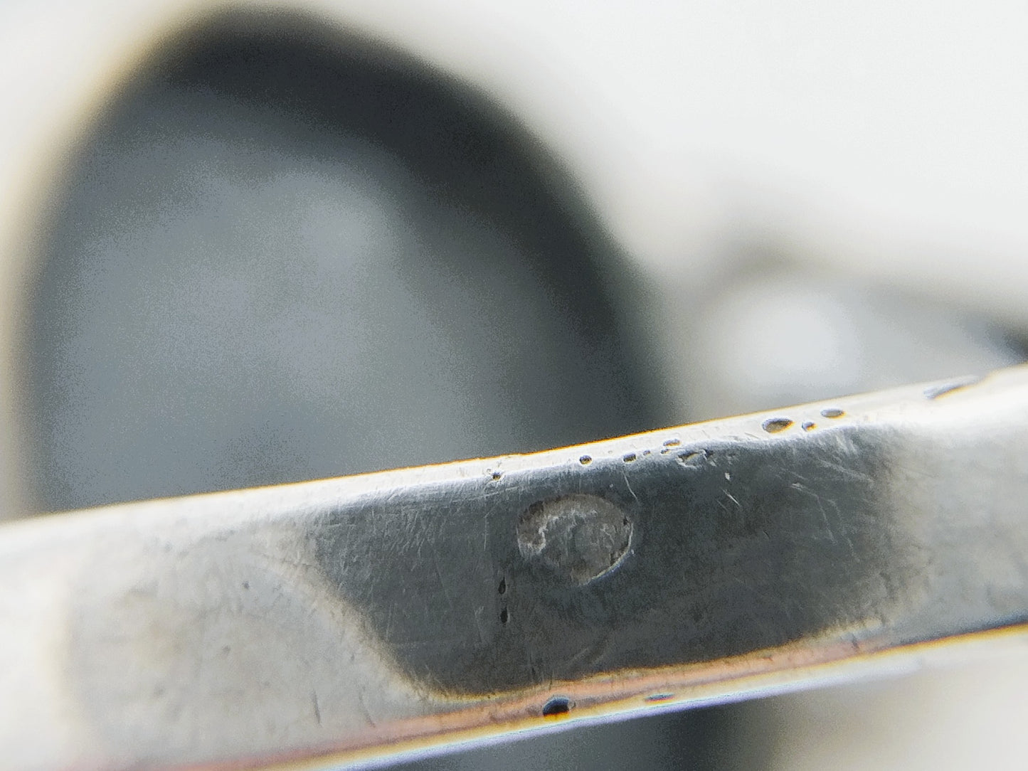 Silberring mit Hämatit, 16 mm