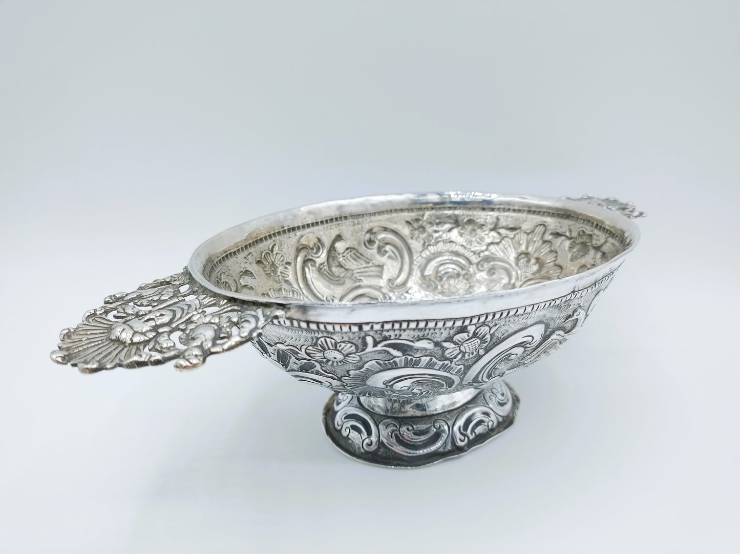 Zilveren brandewijnkom, K. Riddersma, Leeuwarden, 1767