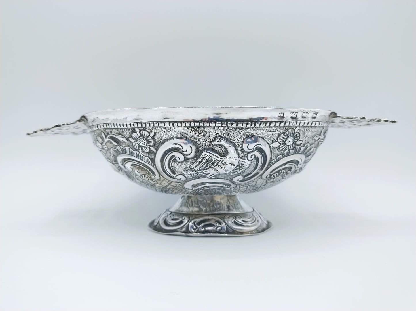 Zilveren brandewijnkom, K. Riddersma, Leeuwarden, 1767