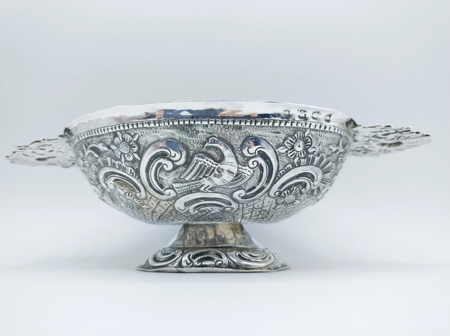 Zilveren brandewijnkom, K. Riddersma, Leeuwarden, 1767