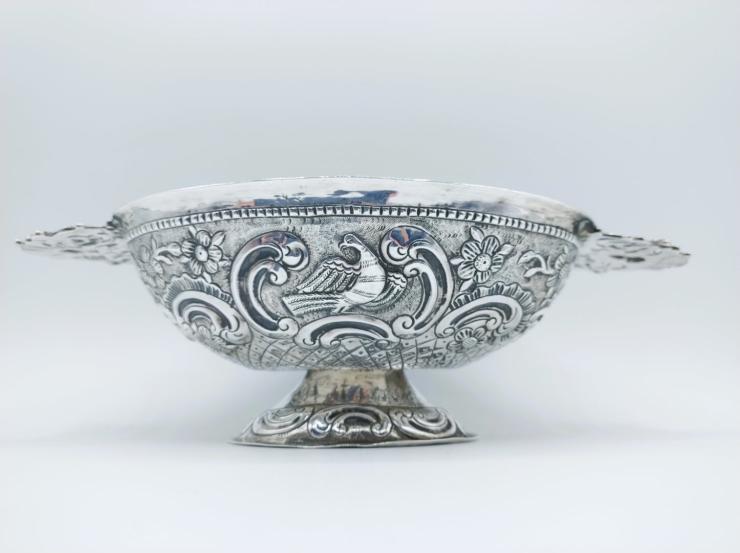 Zilveren brandewijnkom, K. Riddersma, Leeuwarden, 1767