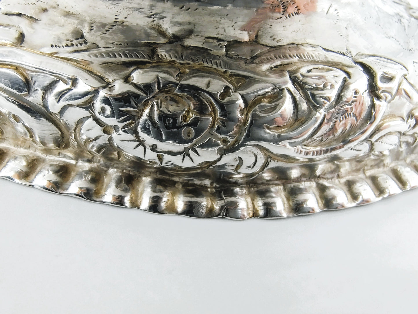 Friesische silberne Schnapsschale, ca. 1780