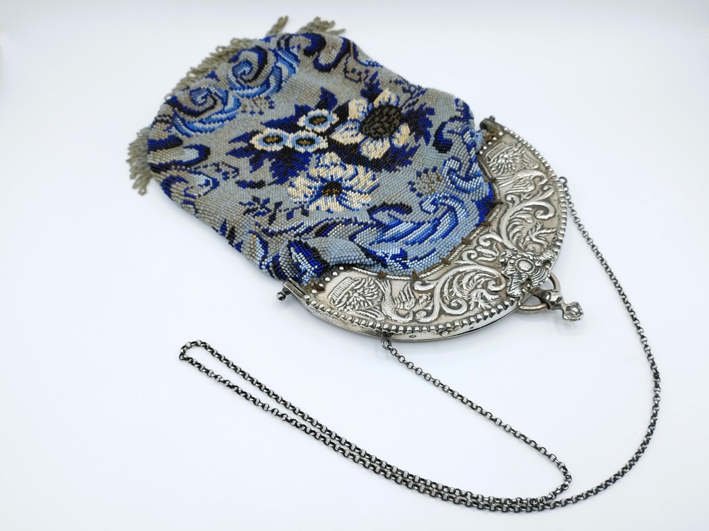 Silver buckle bag, B. Ples, Kampen, 1877