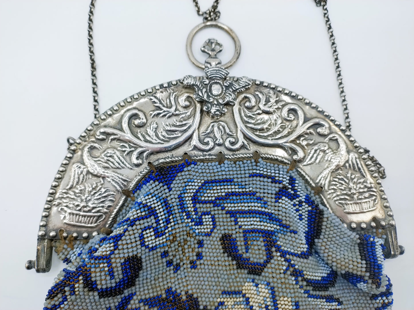 Silver buckle bag, B. Ples, Kampen, 1877