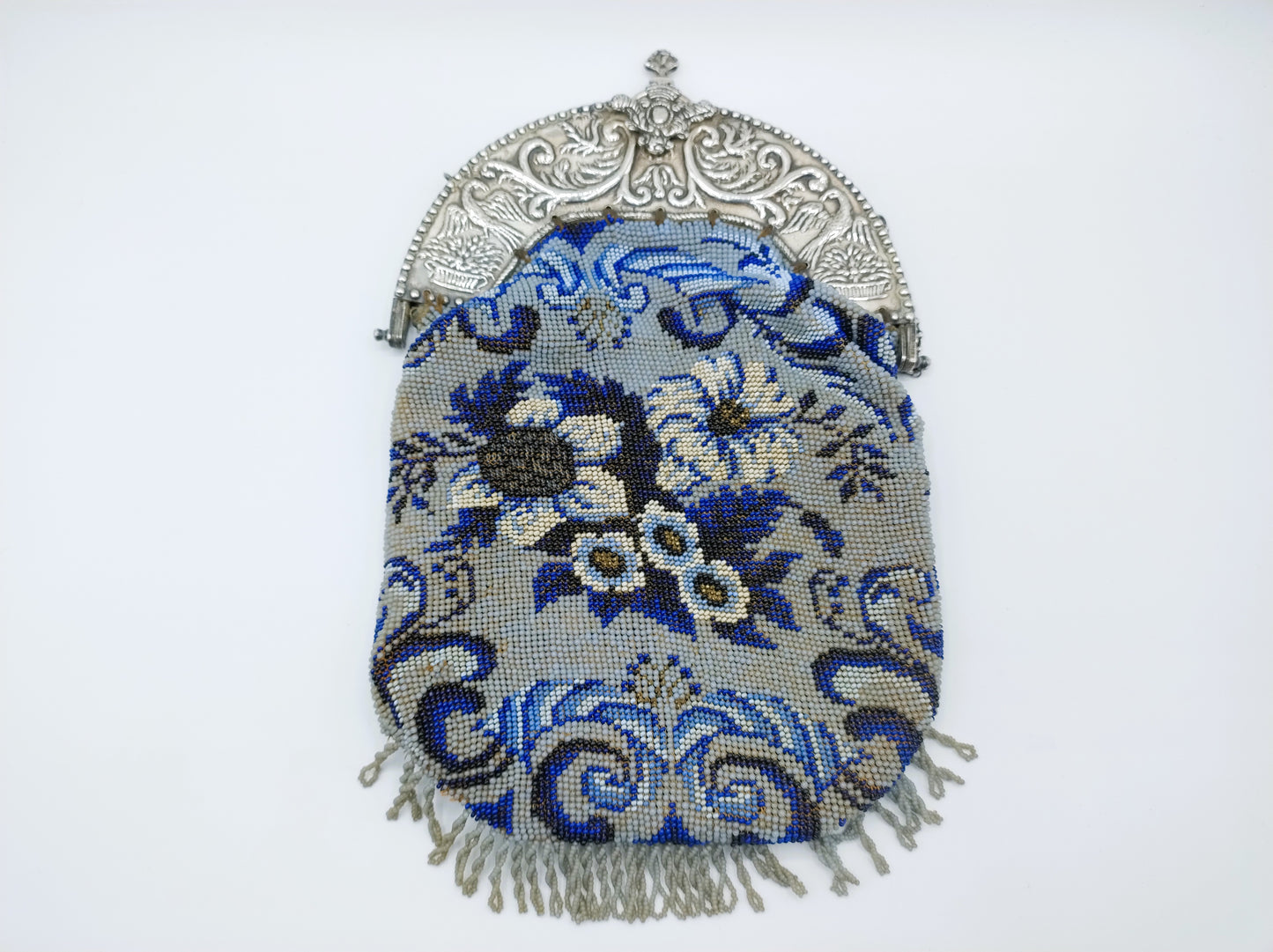 Silver buckle bag, B. Ples, Kampen, 1877