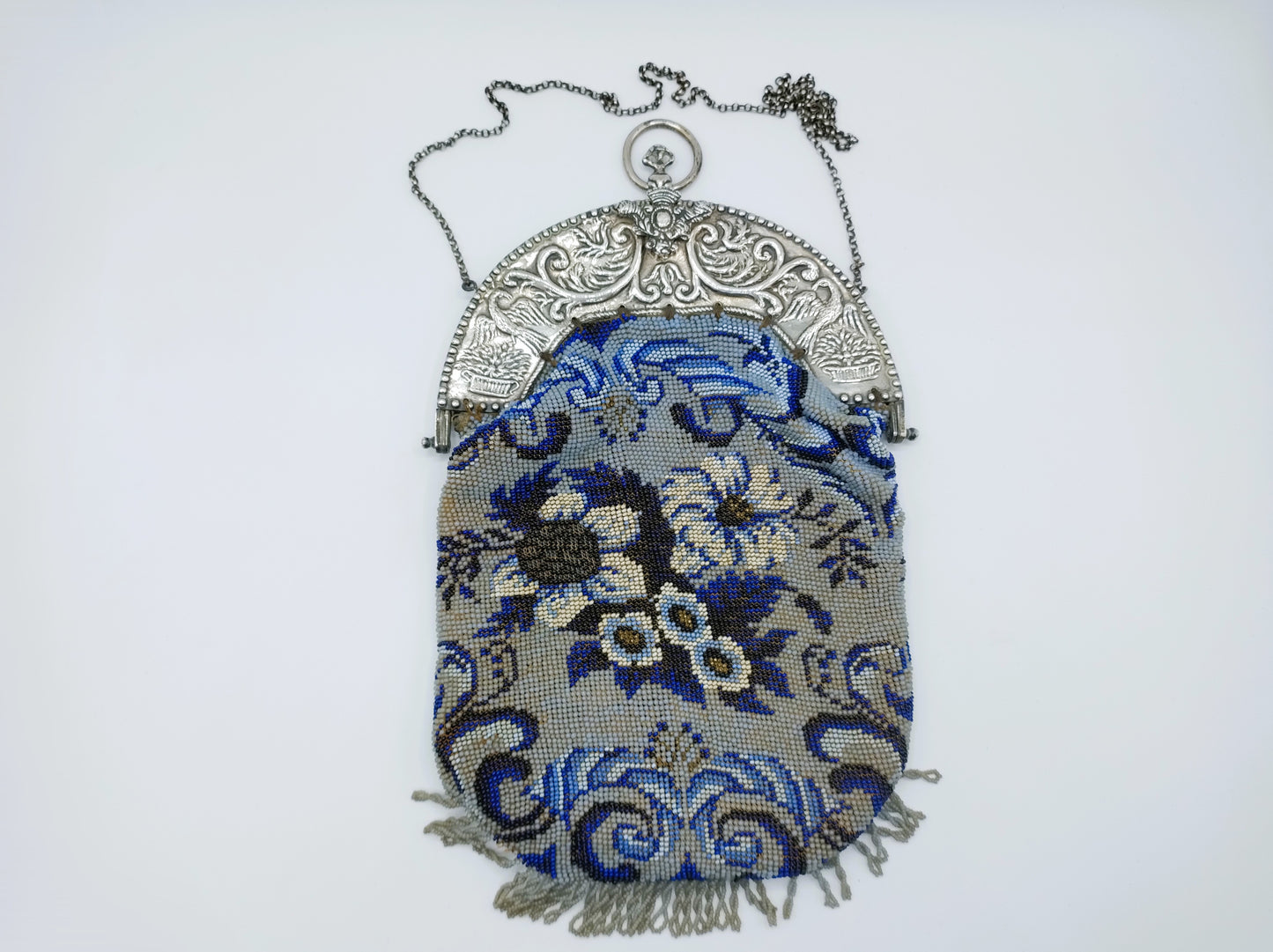 Silver buckle bag, B. Ples, Kampen, 1877