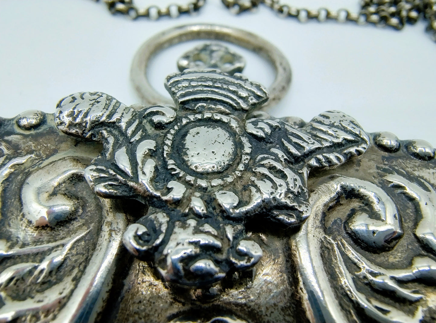 Silver buckle bag, B. Ples, Kampen, 1877