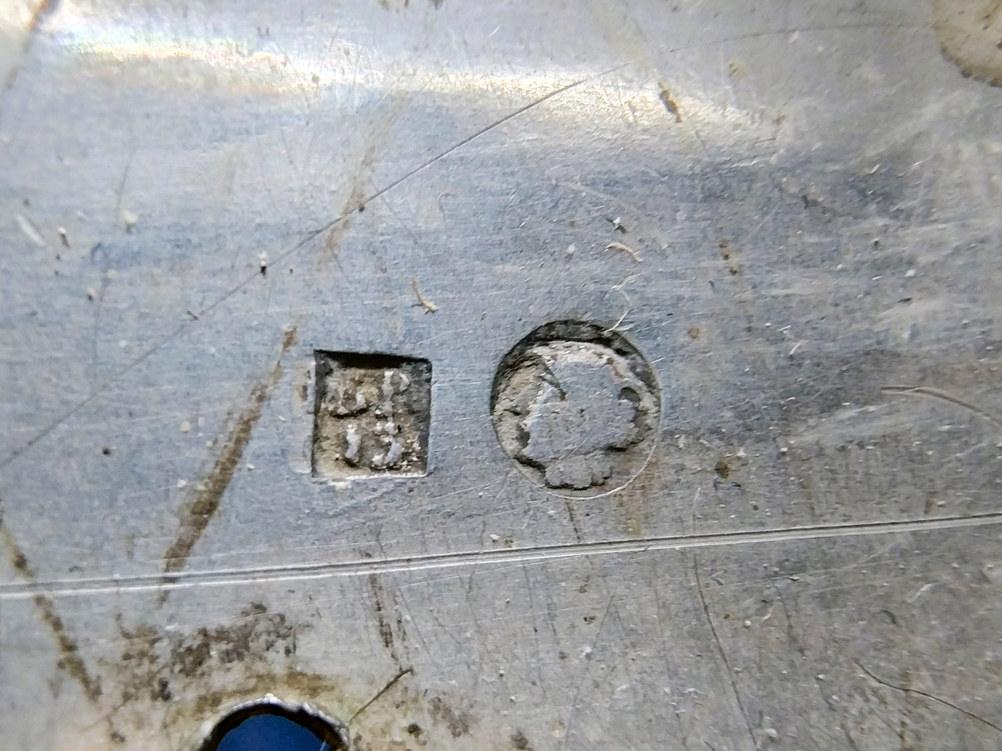 Silver buckle bag, B. Ples, Kampen, 1877