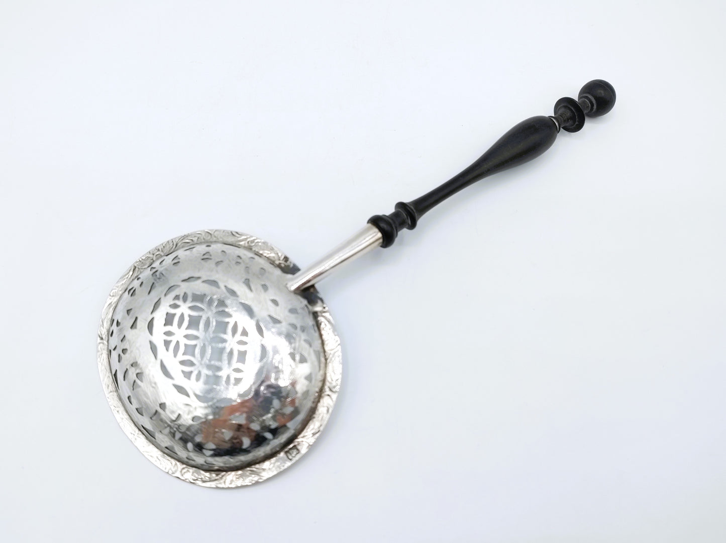 Silver sugar spoon, 18th century