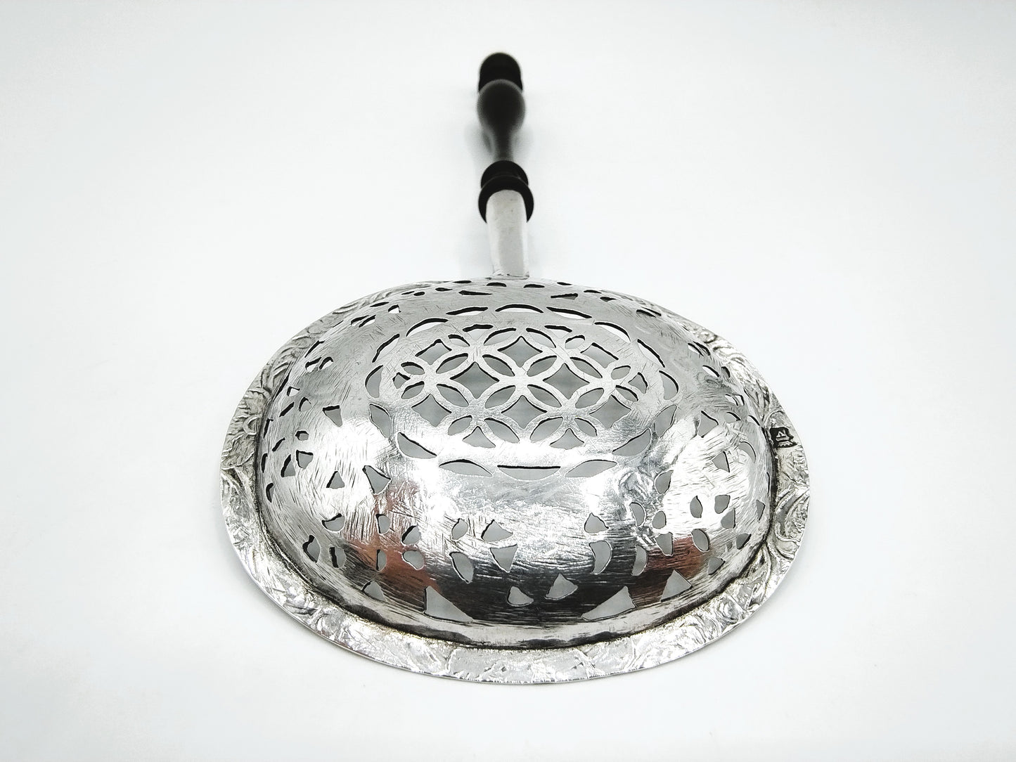 Silver sugar spoon, 18th century