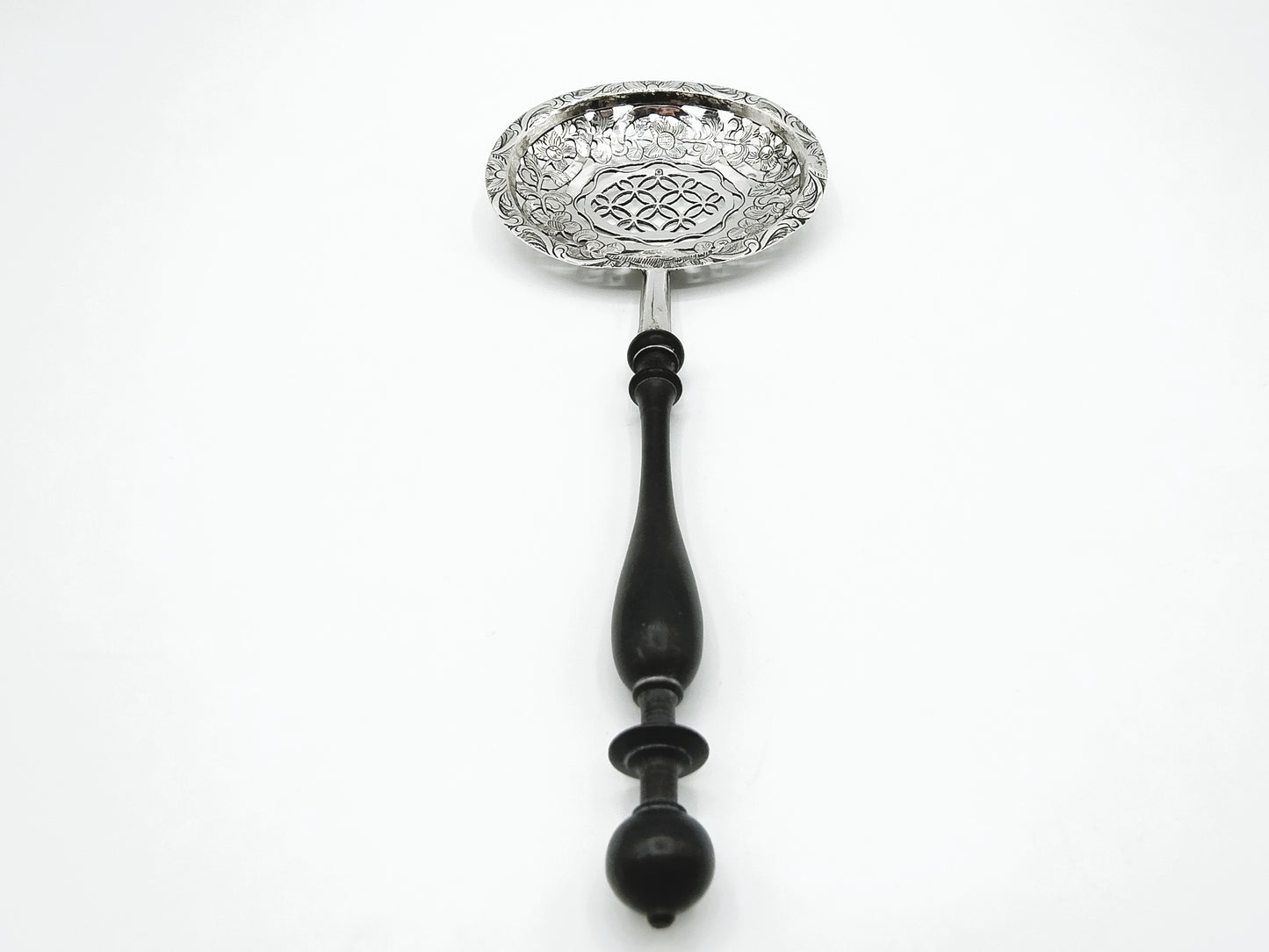 Silver sugar spoon, 18th century