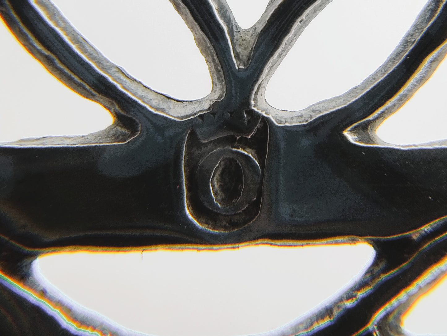 Silver sugar spoon, 18th century