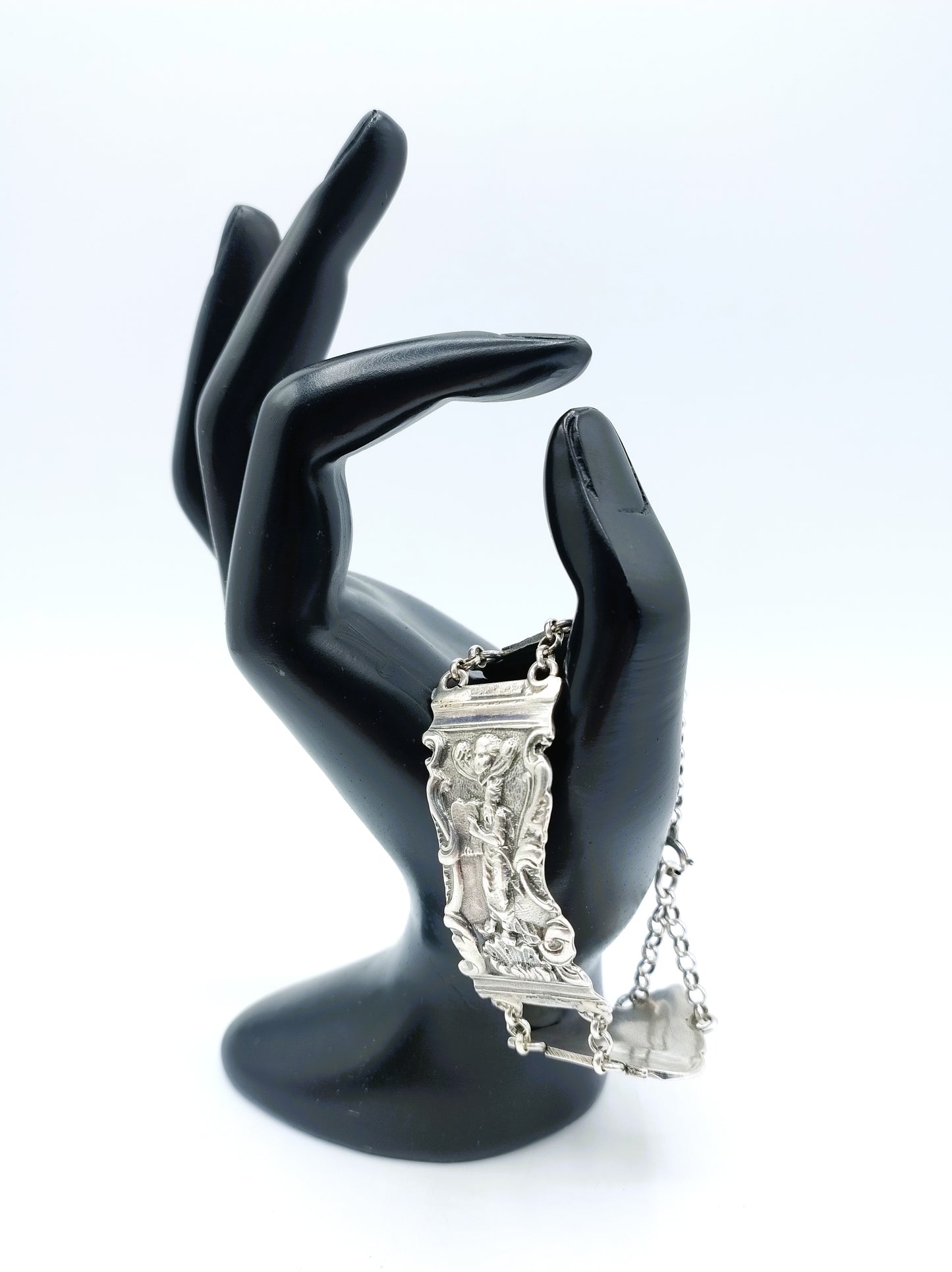 Silberarmband mit Bibelschloss, van der Meulen, Joure, 17 cm