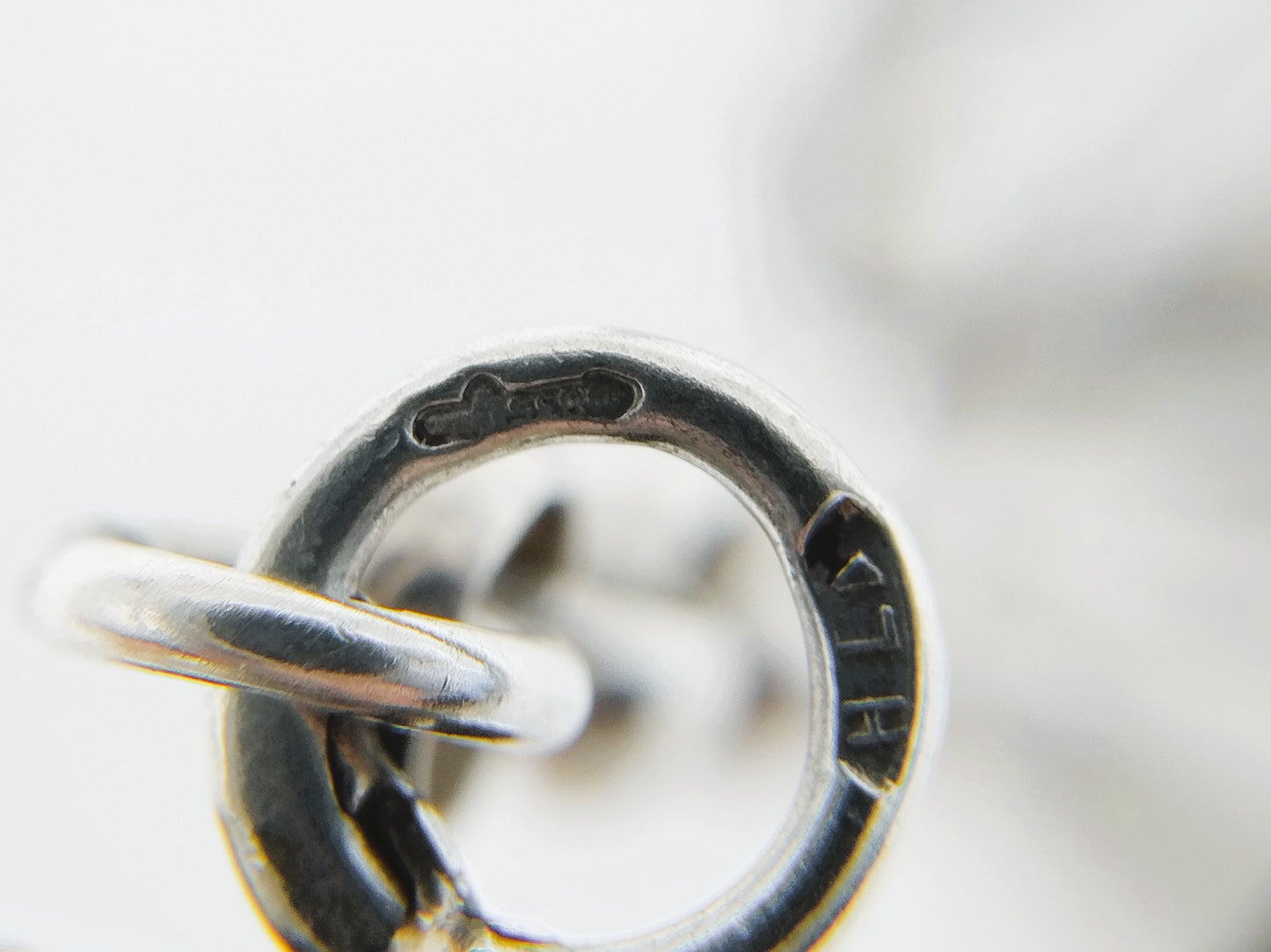 Silver jasseron chain with knitting needle caps, H. Looren - de Jong / Schoonhoven, 20th century