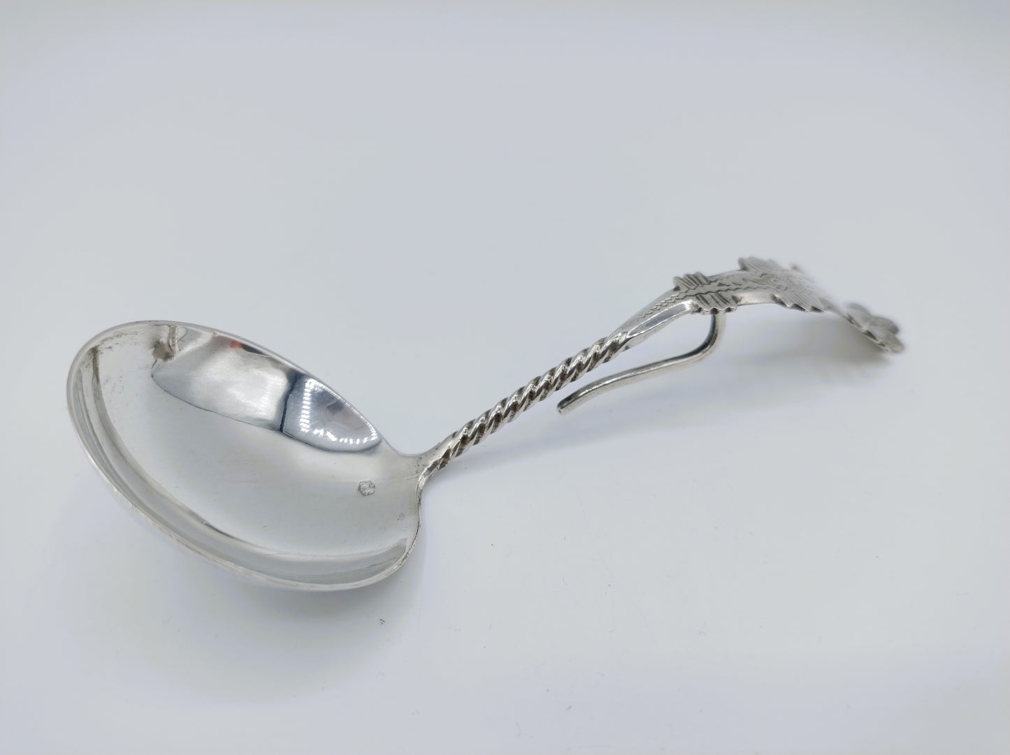 Zilveren roomlepel, P. v. Oostrom, Schoonhoven, 1947