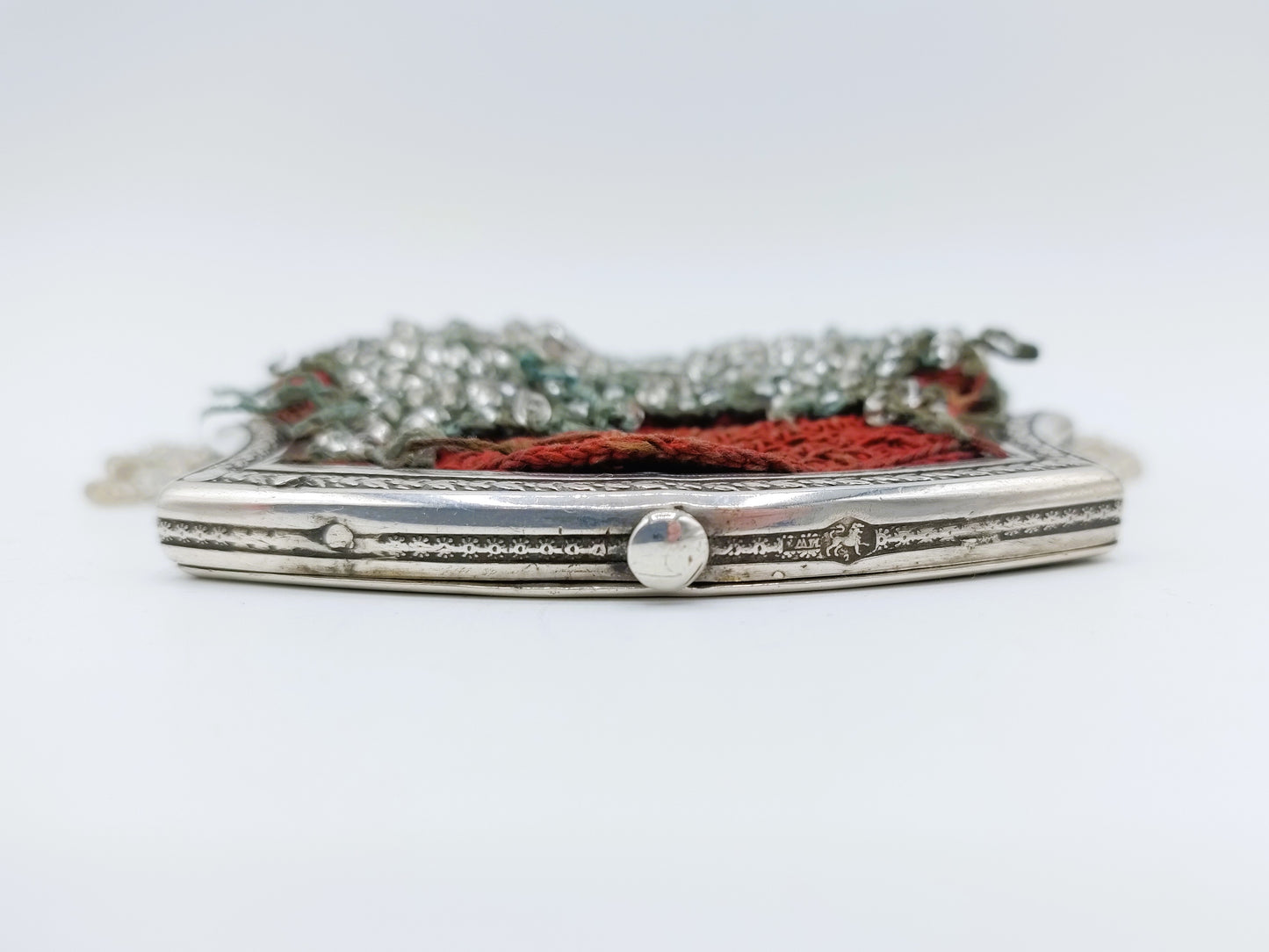 Silver purse clasp, M. Warren, Sneek, 1840