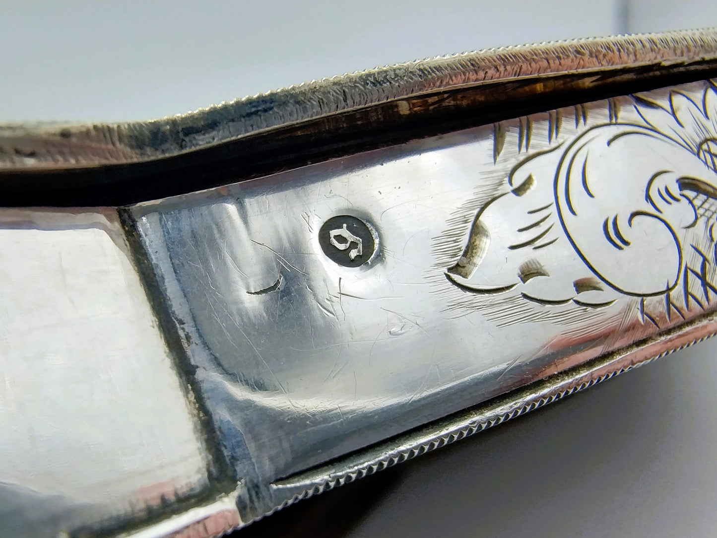 Large silver purse bracket, SF Reitsma, Heerenveen, 1866