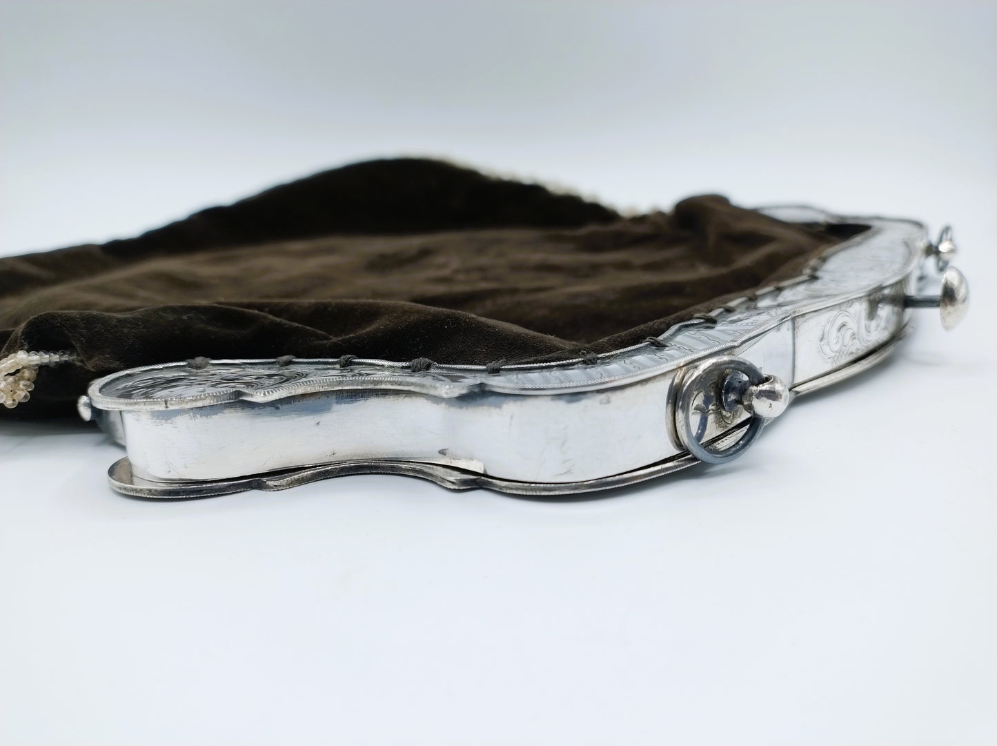 Large silver purse bracket, SF Reitsma, Heerenveen, 1866