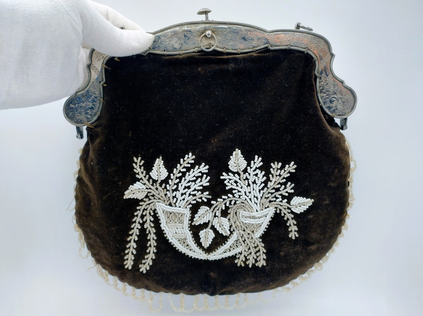 Large silver purse bracket, SF Reitsma, Heerenveen, 1866