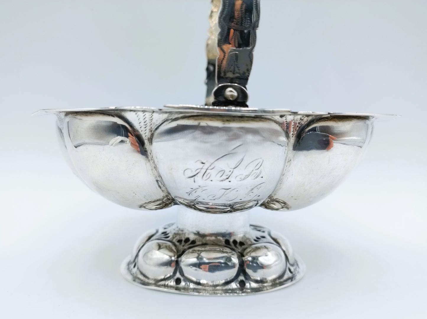 Zilveren mand van een brandewijnkom, T. Brongers, Winschoten, 1750