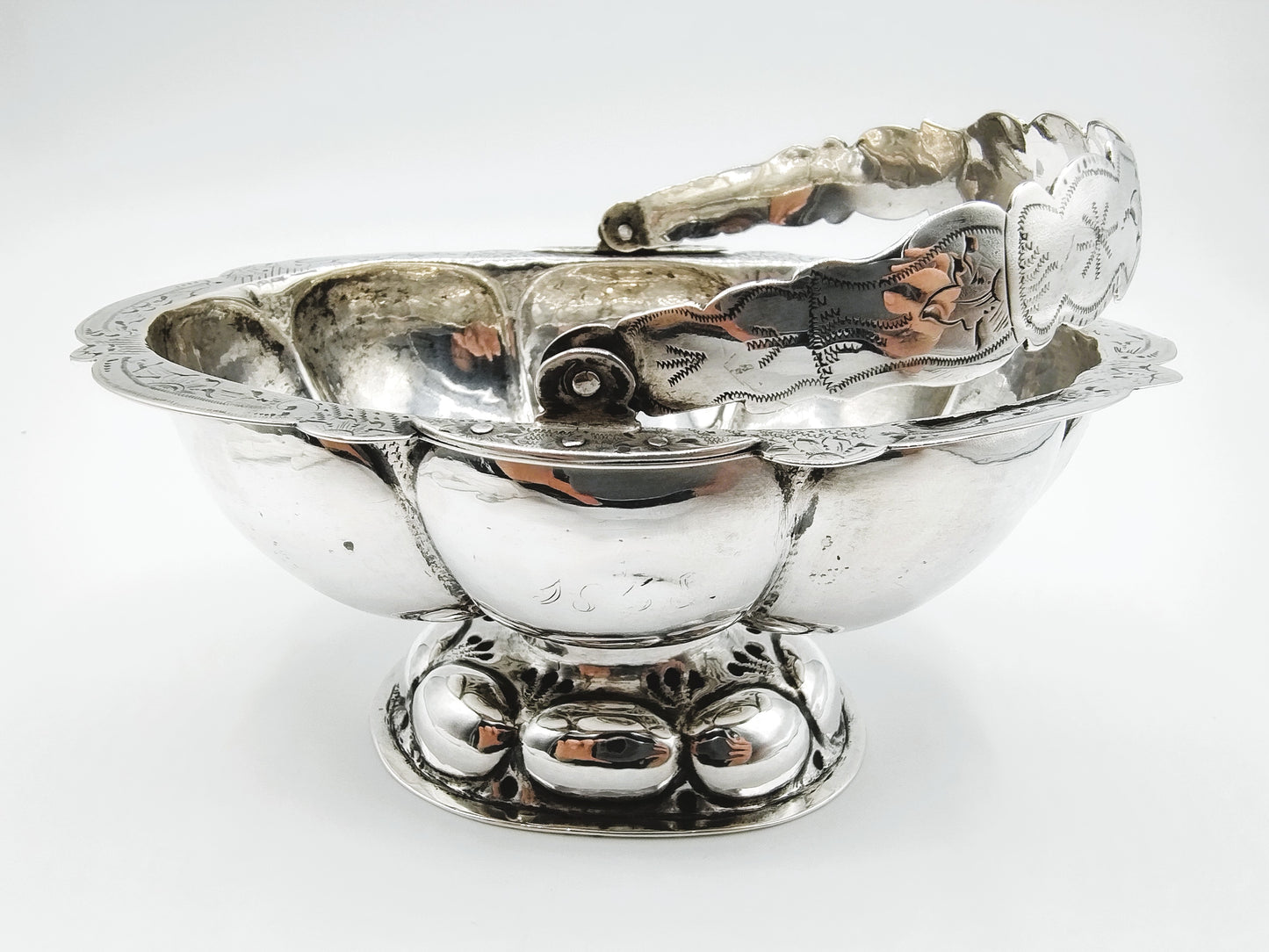 Zilveren mand van een brandewijnkom, T. Brongers, Winschoten, 1750