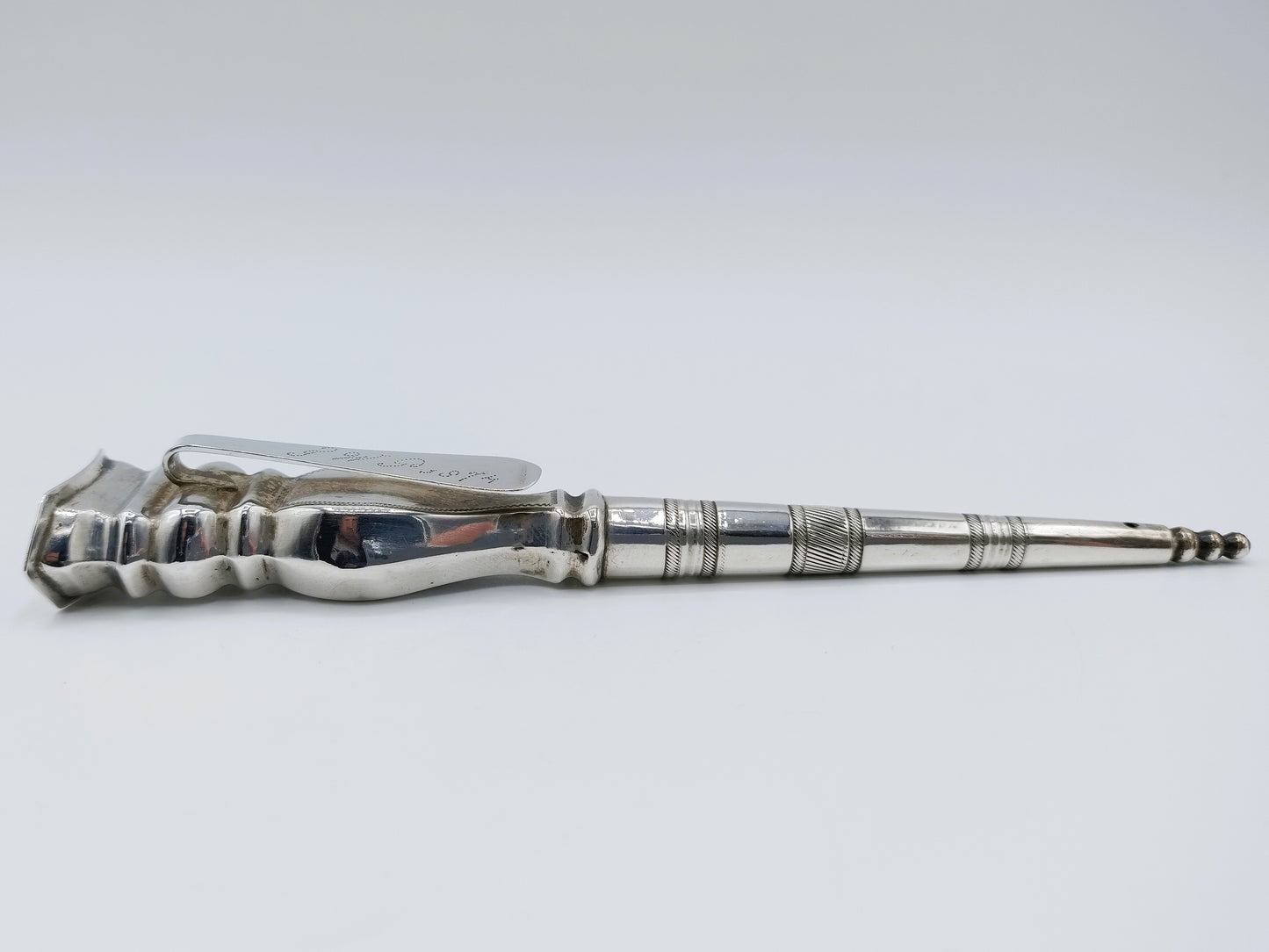 Silberner Stricknadelhalter, H. Ament, Joure, ca. 1870