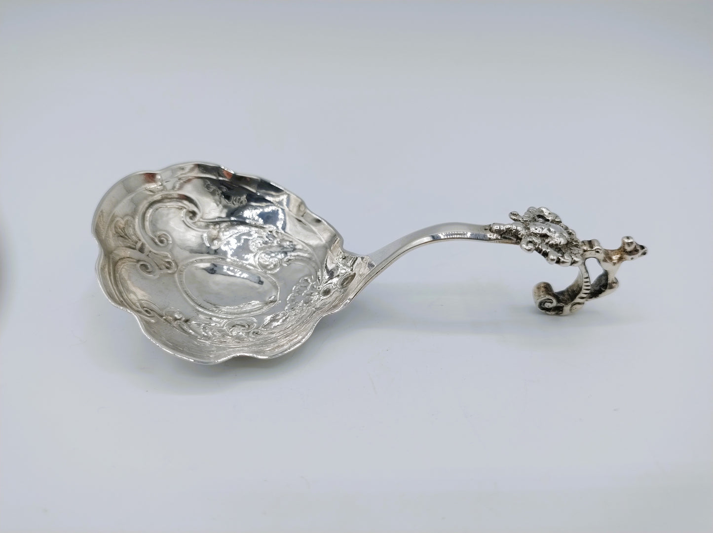 Zilveren roomlepel, E. Elgersma, Leeuwarden, ca. 1740