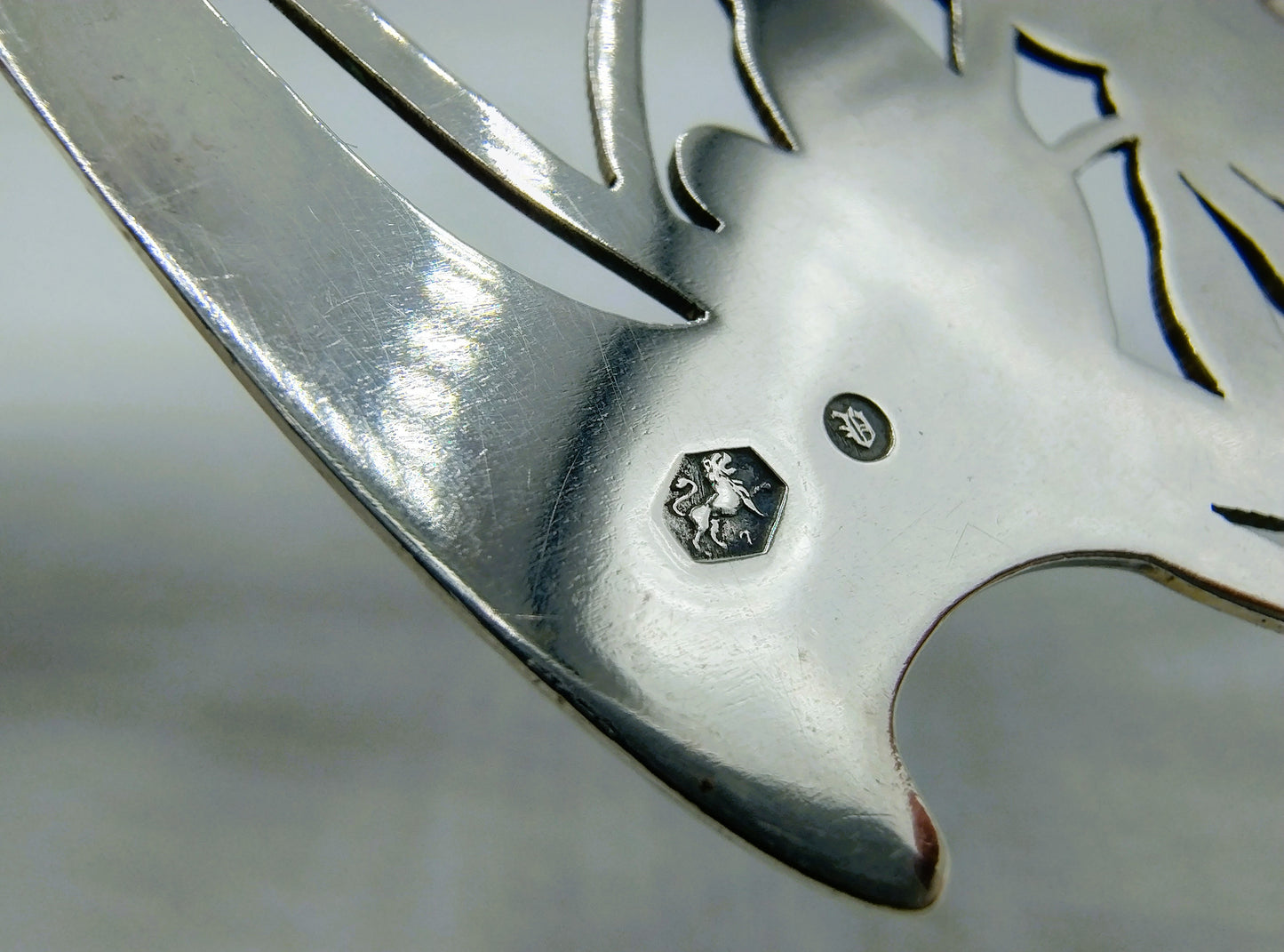 Silver asparagus scoop, Company J.M. van Kempen, Voorschoten, 1905